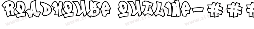 Roadhouse Outline字体转换
